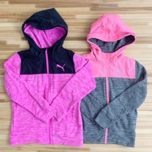 Coordinating Zip up fleece hoodies