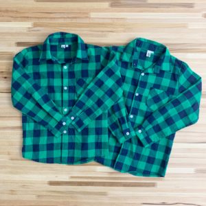 Matching Green Plaid Flannels