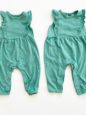Matching Green Rompers