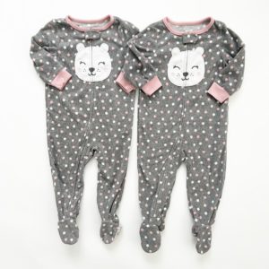 Matching Bear Footie Pajamas