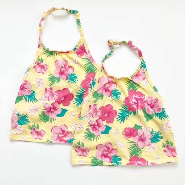 Matching Floral Halter Tops