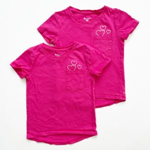Matching pink tshirts