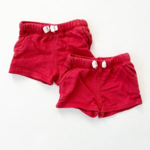 Matching Red Shorts