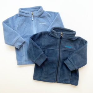 Coordinating Columbia jackets for Twins