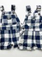 Matching overalls for twin boys