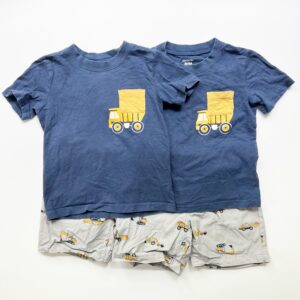 Matching outfits for twin boys