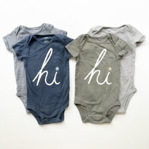 Matching Onesies for Twins