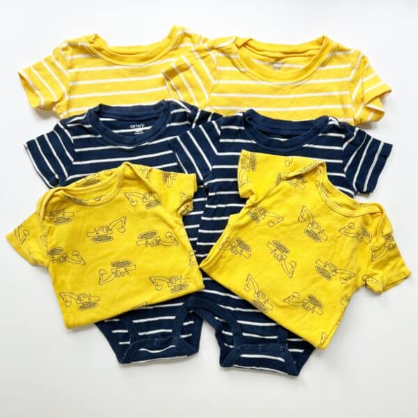 Matching onesies for twin boys