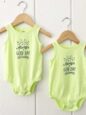 Matching onesies for twin girls