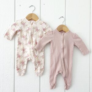 Coordinating Pajamas for twin girls